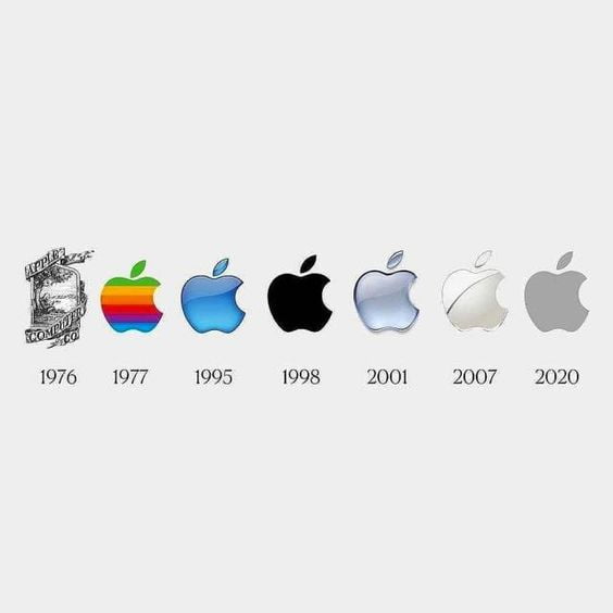 تغییرات لوگو اپل