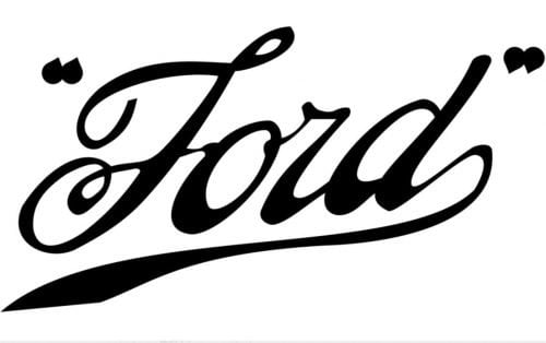 تاریخچه طراحی لوگو فورد | امضای فورد، لوگوی فورد