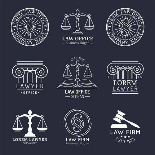 طراحی لوگو دفتر وکالت و موسسه حقوقی | نمونه کار و قیمت لوگو وکلا